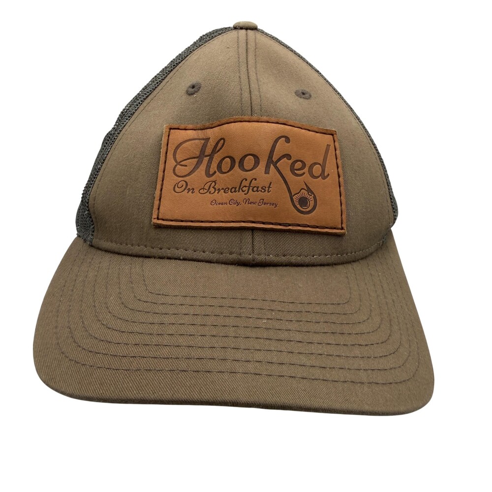 Richardson Hooked On Breakfast Hat Cap Snap Back Mens One Size Brown 115 Trucker